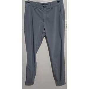 Primo Mens Golf Jogger Pants Gray Size 32 Regular Tapered Ankle Zip Performance